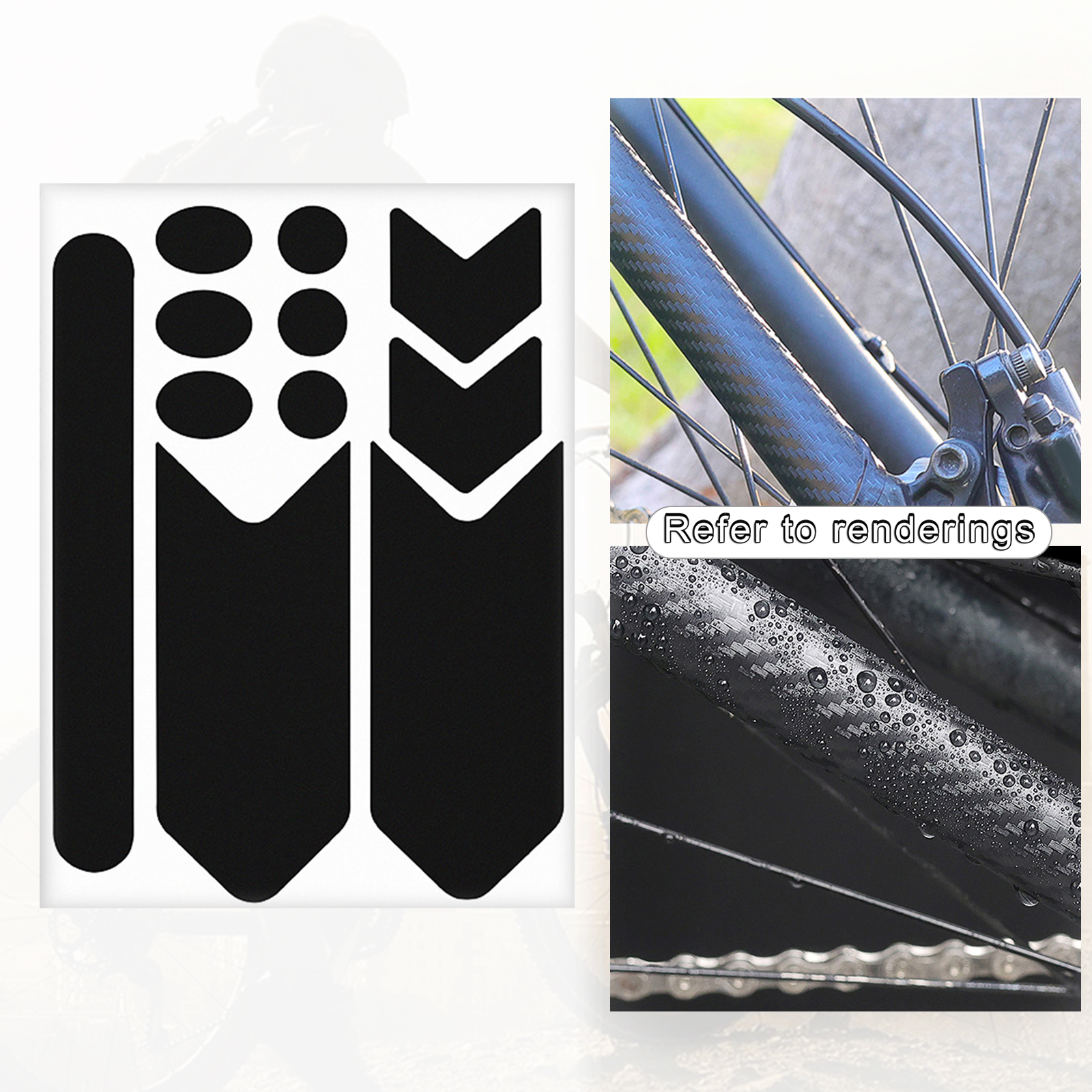Bike Frame Protector Sticker Guard MTB Mountain Road Bicycle Protect Cover Tape Wrap Scratching Proof Decals