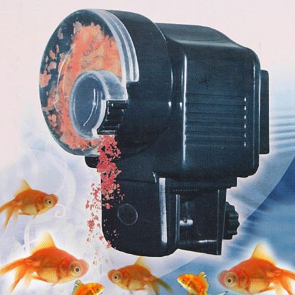 Adjustable Automatic Aquarium Timer Auto Fish Tank Pond Food Feeder Feeding with LCD Aquarium Tank Automatic Fish Feeder
