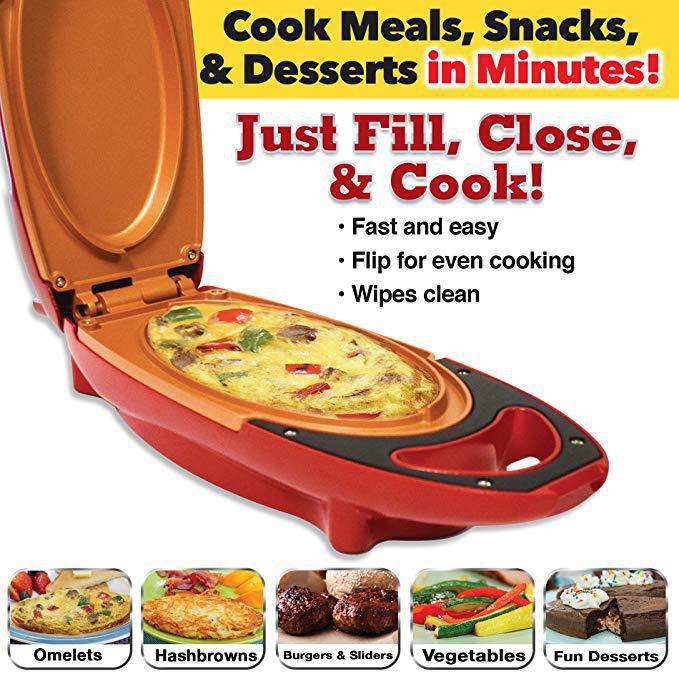 Poêle à frire électrique chauffante, marmite à barbecue électrique, poêle à frire antiadhésive sans fumée, crêpière