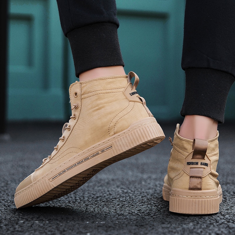 Sneakers heren denim schoenen coole straat canvas schoenen heren casual schoenen heren merk sneakers vintage wild