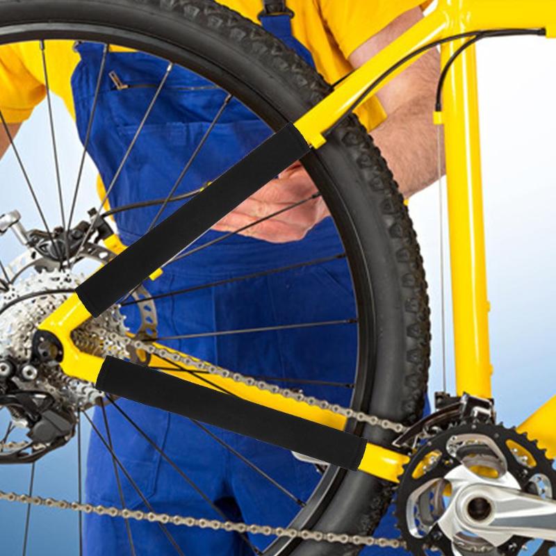 2pcs Bike Chain Care Cycling Protective Cover Protector Guard Frame Sticker Bike Care Chain Useful Bicycle Accessories
