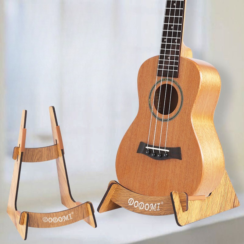 Soporte de madera para guitarra, bajo, ukelele, estante de exhibición de almacenamiento ligero desmontable para tienda, accesorios clásicos para instrumentos musicales: Multicolor