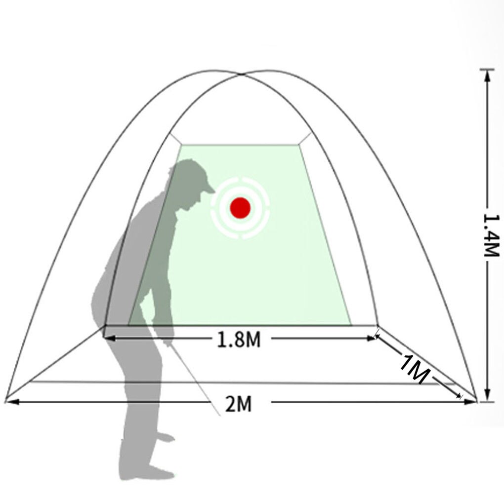 Training Aids Tool Golf Net 2M Pop Up Detachable Chipping Tent Cage Pitching Hitting Outdoor Putter Accessories