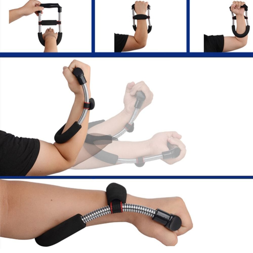 Gym Wrist Grips Fitness Arm Exerciser Power Supply Workout Hand Muscular Fitness Exerciser Body Building Exercise Gym Equipment