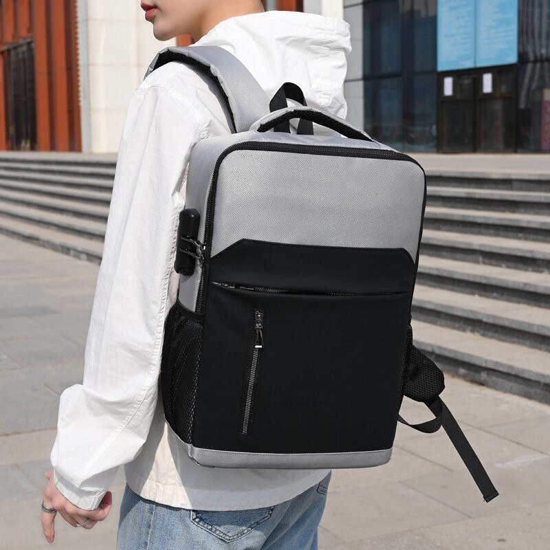 Männer Rucksack 15,6 Zoll Laptop Rucksack Anti-diebstahl Reise Bagpack Wasserdichte College Student Schule Taschen Schul