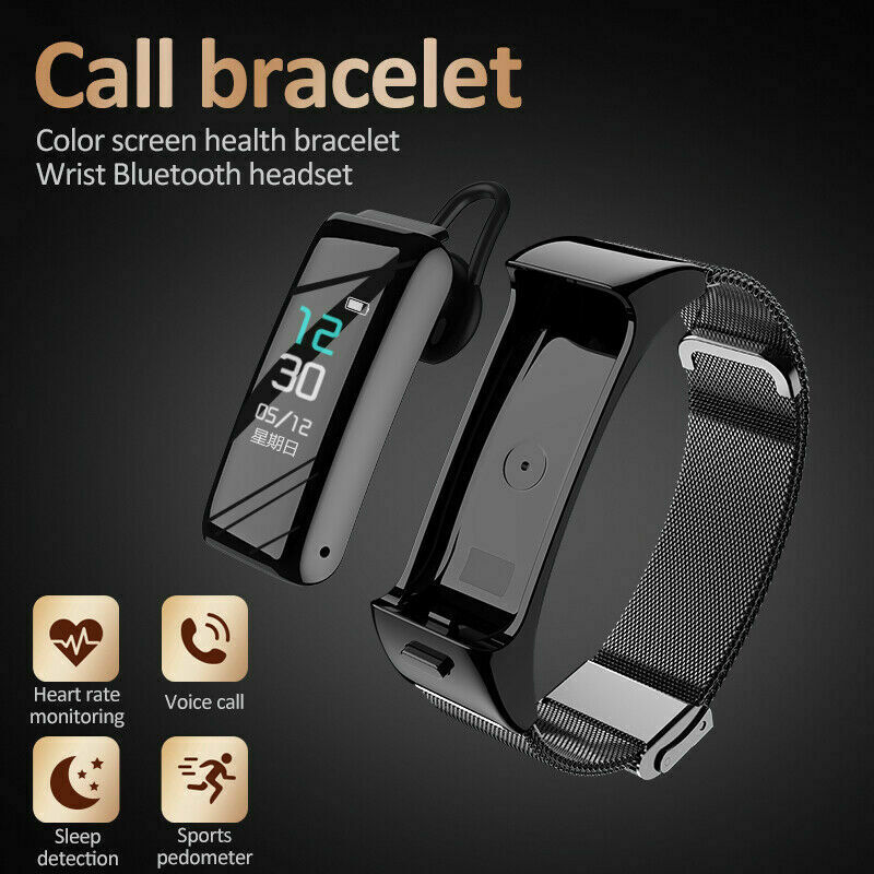 2-In-1 Bluetooth Smart Horloge Armband Multifunctionele Polsbandje Met Headset