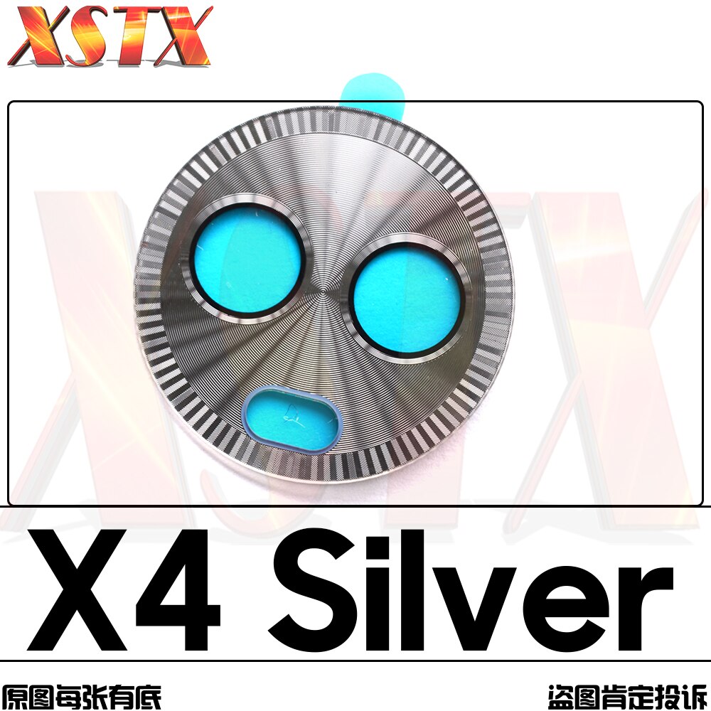 For Motorola Moto G4 E4 G5 G5S G6 plus Z Z2 Z3 play force X4 Back Rear Camera Lens Glass Replacement: X4 Silver