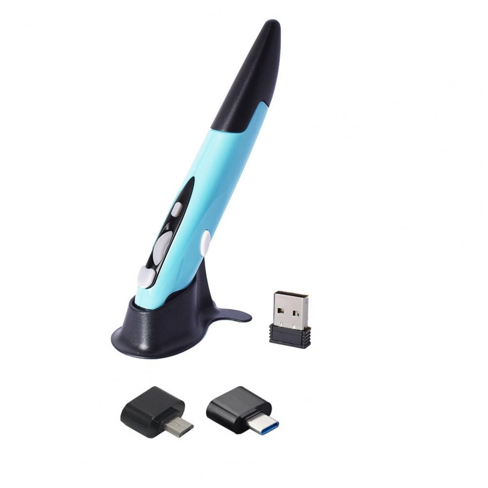 2.4Ghz Wireless Pen Mouse 800/1200/1600 DPI Vertical Optical Pen Mouse Pen-Shaped Wireless Optical Stylus Pen Mouse for PC