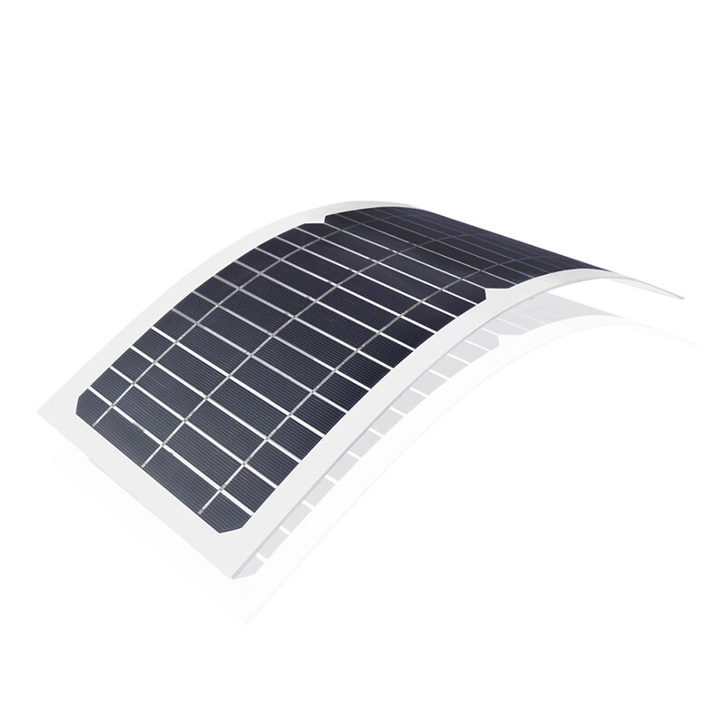 DC12V 10W Portable Solar Panel semi-flexible Monocrystalline Solar Cell Outdoor Connector DIY Solar Charger Panel Solar Power