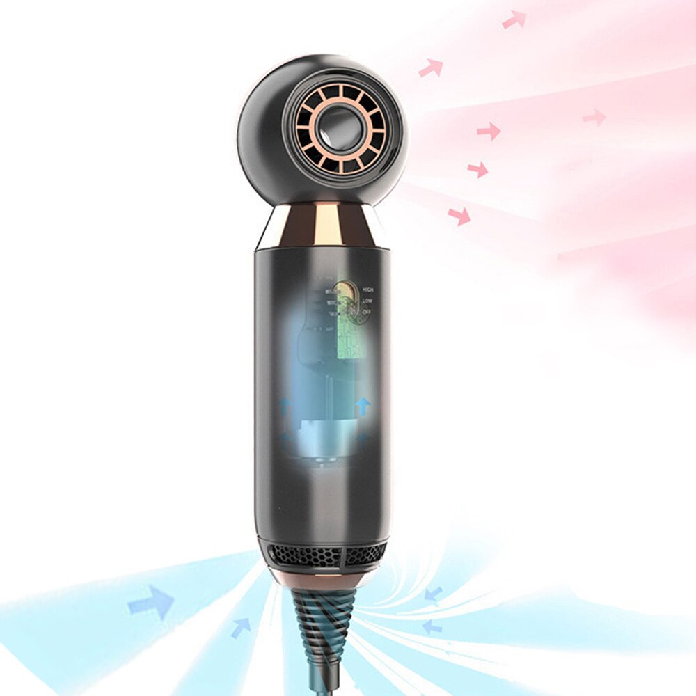 800W Professionelle Blattlosen Mini tragbare trockner reise haartrockner Zauberstab-montiert haar Blowdryer