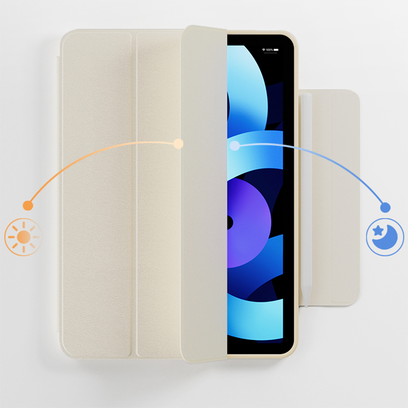 For iPad Air 11 10.9 Pro 11 13 inch Magnetic Case for iPad Mini 6 7 10.2 9th 8th 7th Gen Rotate 360°Detachable Back Case