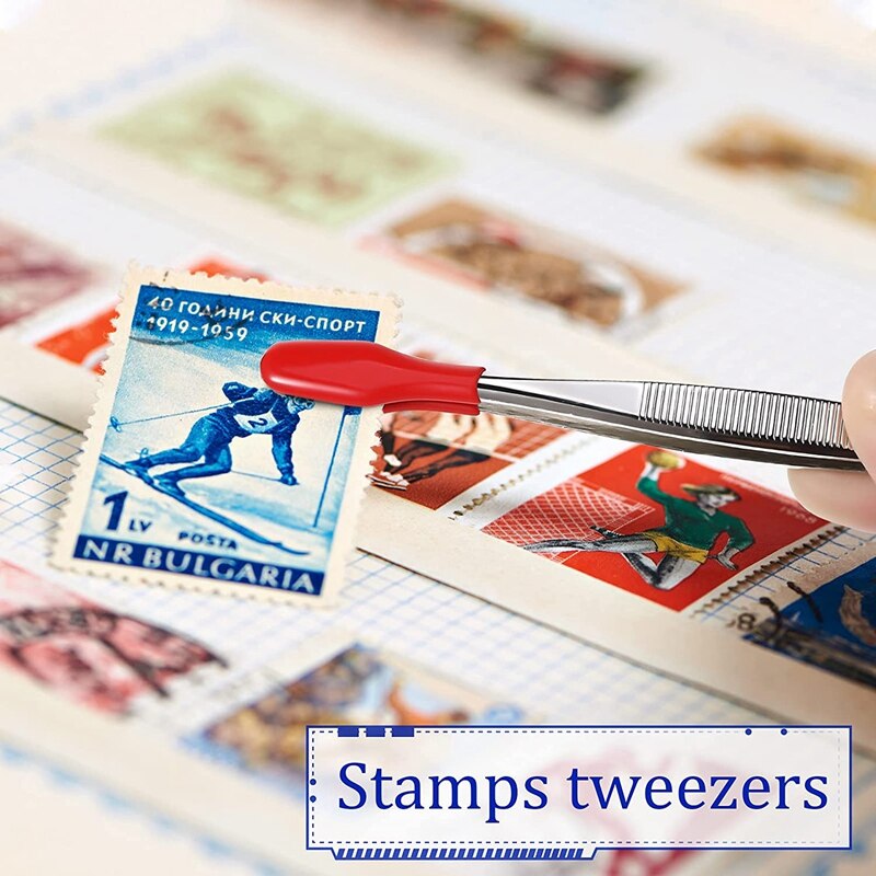 6 piezas de pinzas de punta de goma, pinzas de precisión de silicona de PVC, herramienta para manualidades de Hobby Industrial de laboratorio