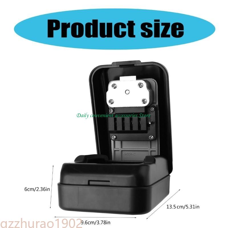 Nyckelförvaringslåslåda hänglås med 4- siffrig kombinationskod för industri, kontor, hus, surfing och säker åtkomst med bilnycklar