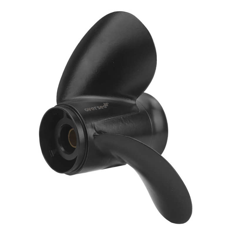 Aluminum Alloy Propeller 9x10-1/2in Outboard Propeller 3 Blades 8 Tooth High Thrust Aluminum Alloy 48-828156A12 Replacement