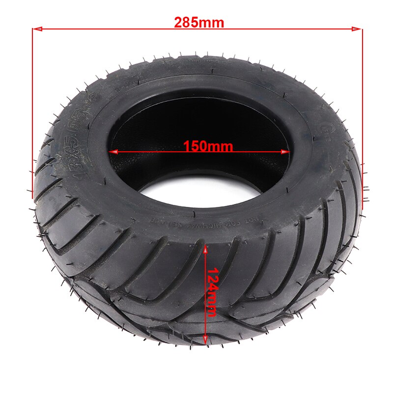 13x5.00-6 Pneu Tubeless Pneu Sous Vide pour Vélo Pliant Scooters mini kart ATV Quad Vélo Accessoires: C