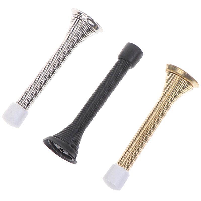 1 stuk 85mm rubberen doppen metalen deurstoppers veerstopper muurdeurstopper