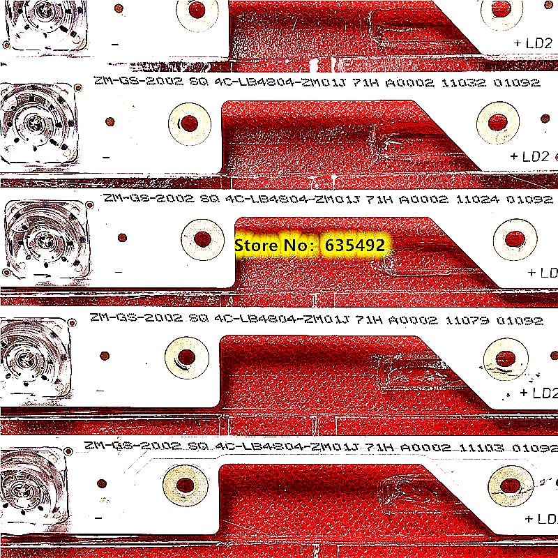 1set=8pcs 4 lamps For TCL L48P1S-CF L48P1-CUD B48A858U LED Backlight strip 4C-LB4804-ZM1 4C-LB4804-ZM01J GIC48LB14-3030F2.1e