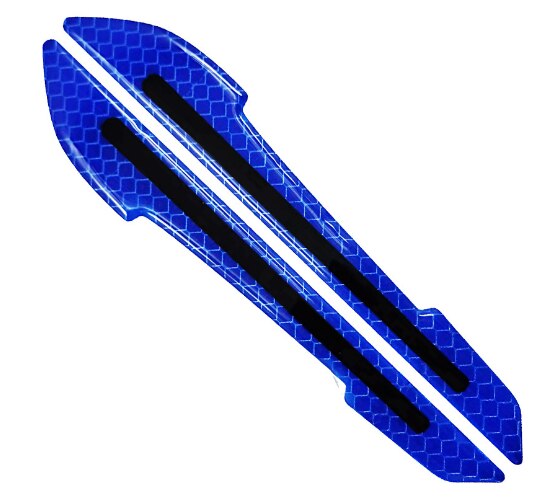 Reflektierende Aufkleber, Warnstreifen, Klebeband, spurlos, schützender Autoaufkleber, Warnung auf dem Auto, Rückspiegel, Außen, Autozubehör: Blau