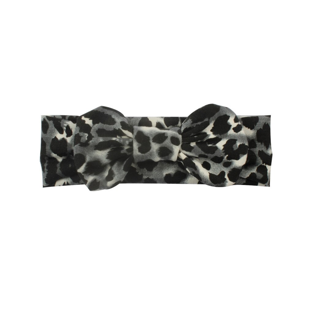 zubehör Kinder Mädchen Baby Kleinkind Leopard Turban Abnehmbare Verknotet Bogen Hut Cap Stirnband Haarband Headwear Baby Kinder: Default Title
