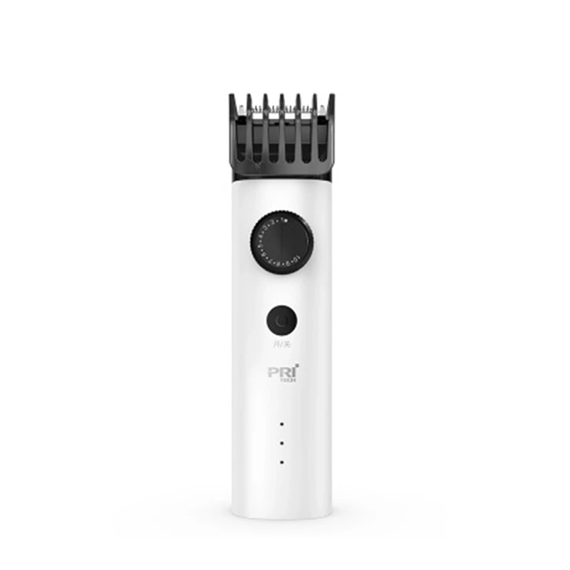 Xiaomi-Afeitadora eléctrica Pritech para hombre, cortadora de pelo recargable, silenciosa, de acero inoxidable, para Barba y barbero: Blanco