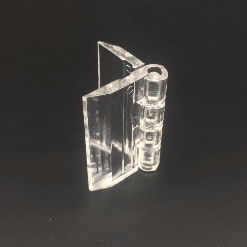 Wkoosa 25x33 zawiasy akrylowe plastikowy przezroczysty akrylowy zawiasy w drzwiach szklane opakowanie PMMA 100