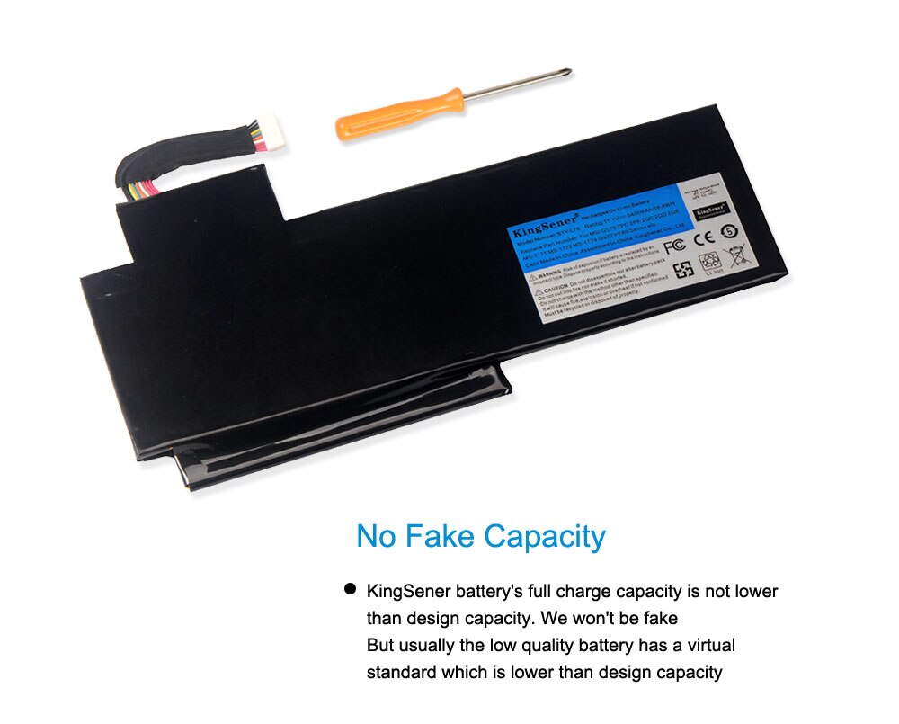 KingSener BTY-L76 Laptop Battery For MSI GS70 MS-1771 MS-1772 MS-1774 2QC-019XCN For Medion Erazer X7615 X7613 5400mAh