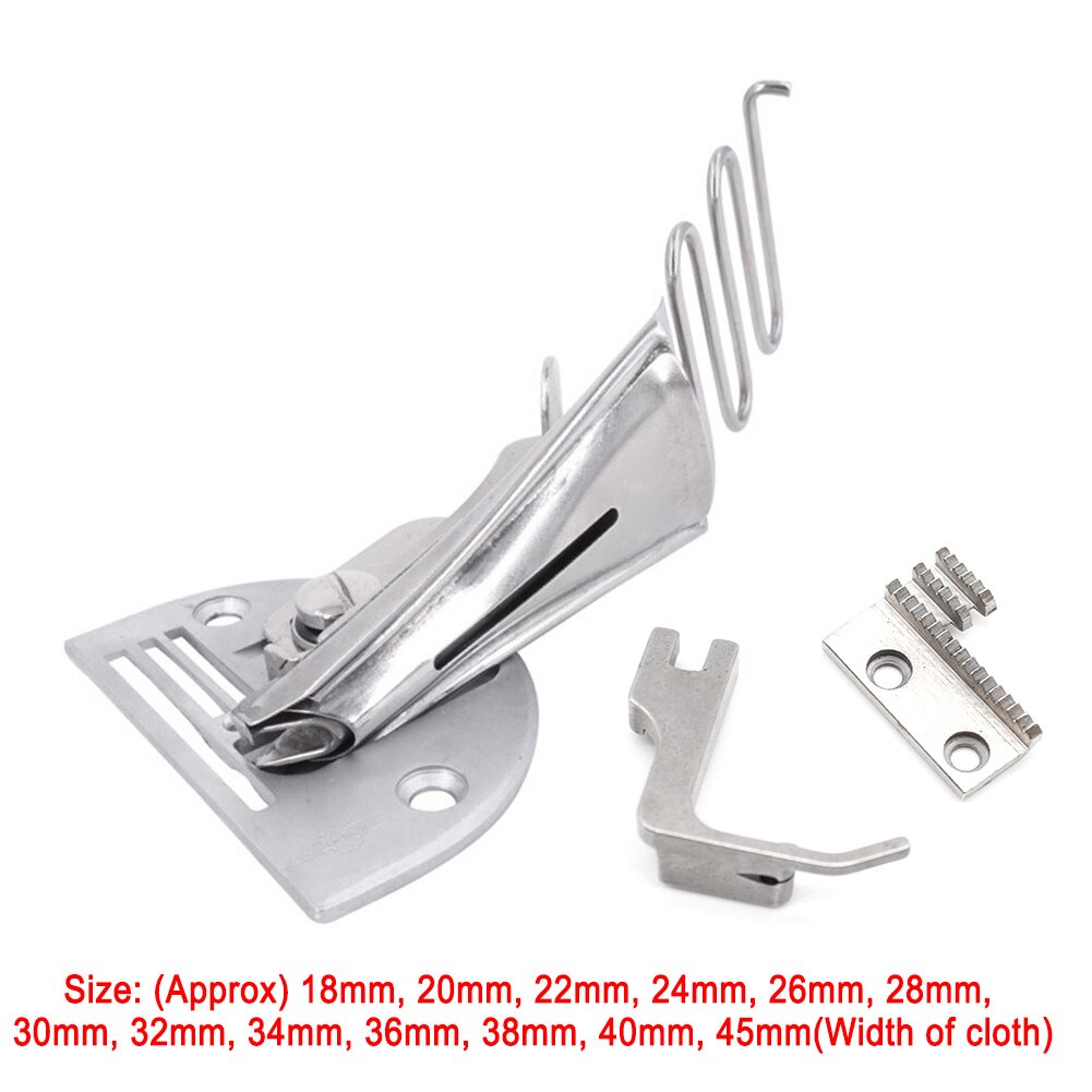 Sewing For Lockstitch Machine Bias Binder Curve Edge Four-fold Right Angle Universal Rustproof Tape Size 18-45mm Overlock Folder