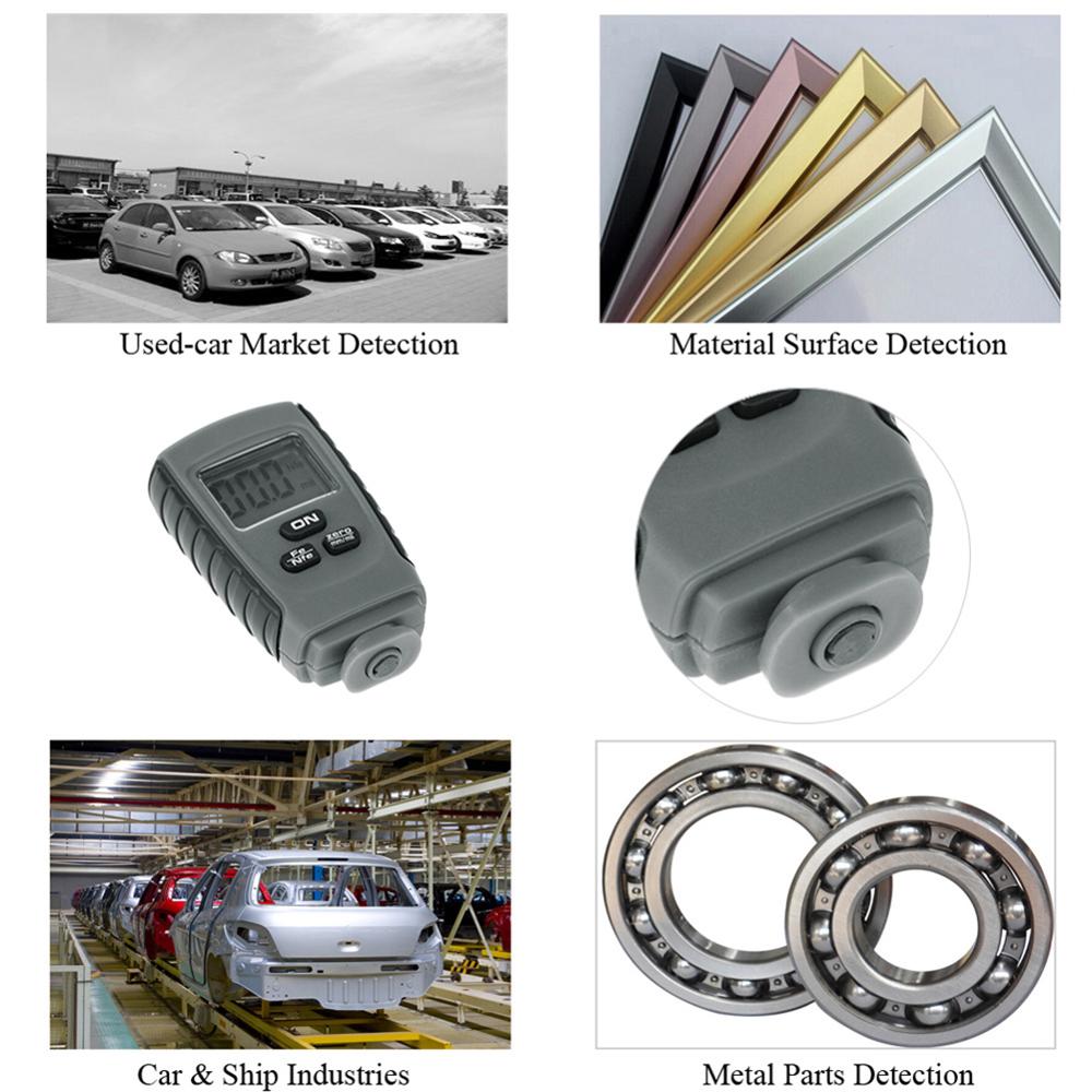 RM660 Portable Paint Film Meter Tester Coating Measure Thickness Gauge Digital Portable Mini Thickness Gauge Tester