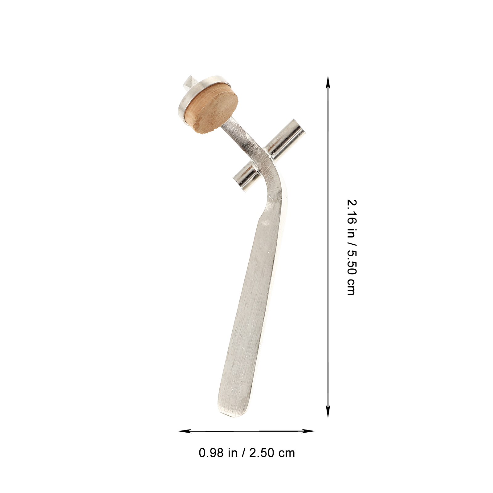 1Set Trombone Accessory Watergate Key With Cork Pad Trombone Accessory Silver Draining Valves Replacement: Silver