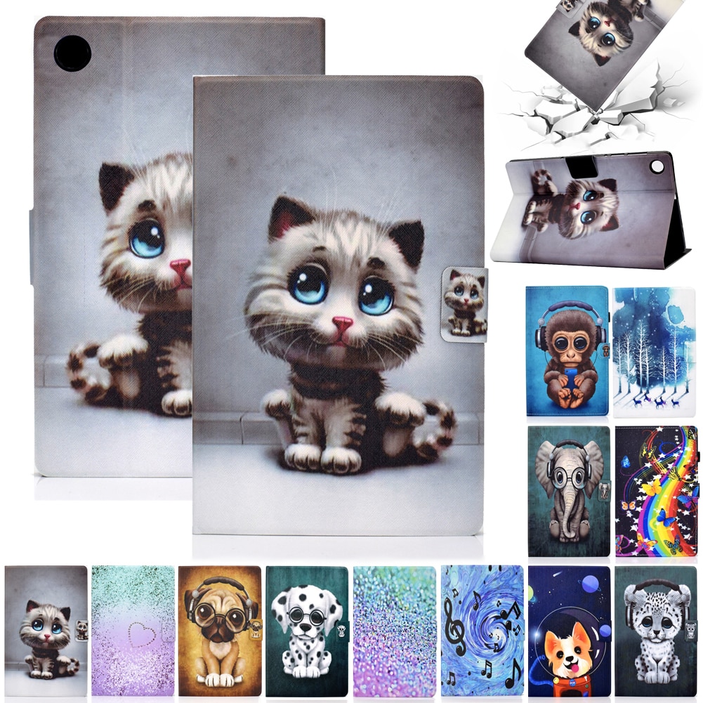 Tablet Case for Lenovo Tab M10 FHD Plus TB-X606F TB-X606X - PU Leather Stand Cover with Card Slot