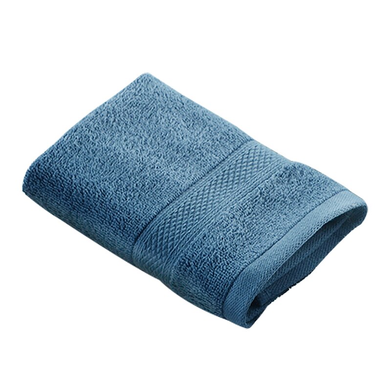 100% Cotton beach Bath Towels bathroom 76*152cm 670g Thick Luxury Solid Washcloth for Soft Shower Face Bath Towels for Adults: Blue / 34x34