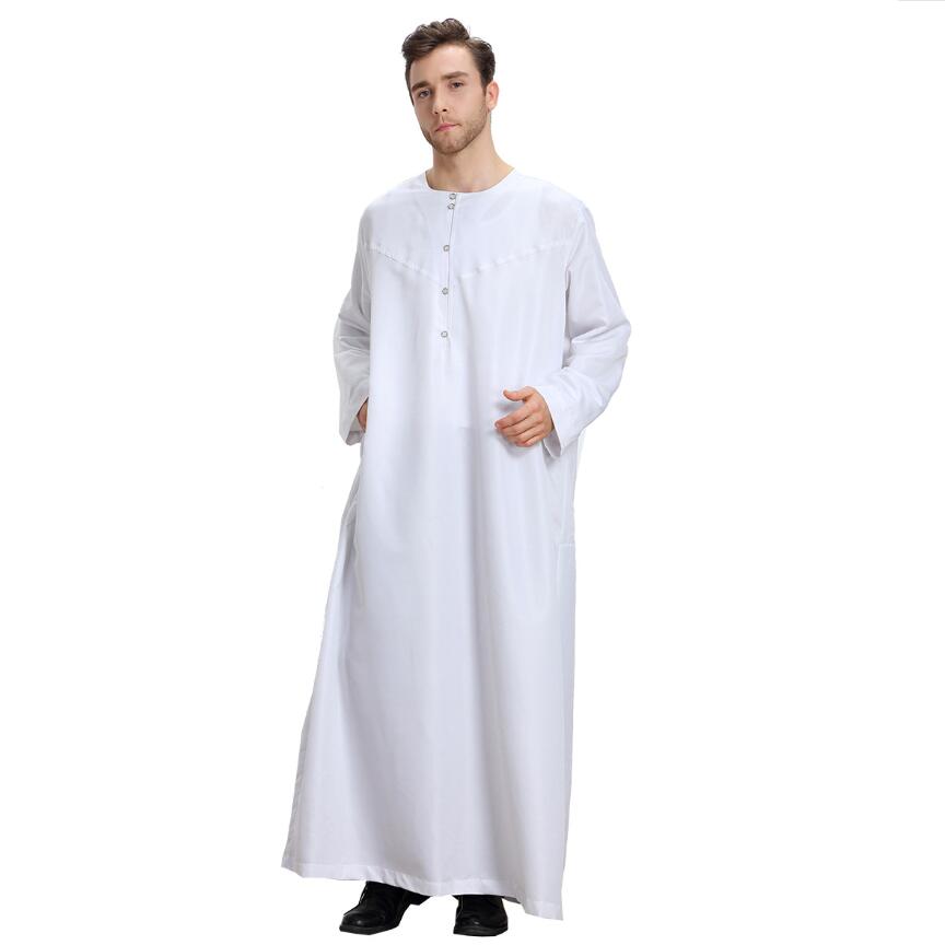 Gewaad Marocaine Abaya Mannen Gulf Caftan Arabische Kleding Voor Mannen Homme Musulman Islam Midden-oosten Kleding Kleding Moslim Jurken