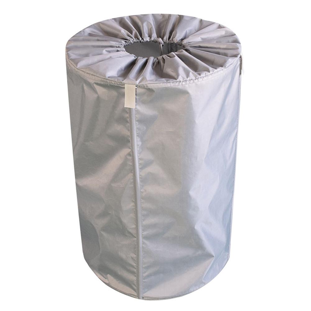 30L Garden Waste Bags Waterproof PE Coating Heavy Duty Clothing Bag Reusable Collapsible Yard Garage Waste Container/Leaves Bin: Grey