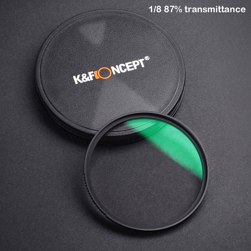 K &amp; F Concept 49 52 55 58 67 72 77 82Mm Black Pro Mist 1/4 1/8 Filter Multi gecoat: 0.87 transmittance / 72Mm