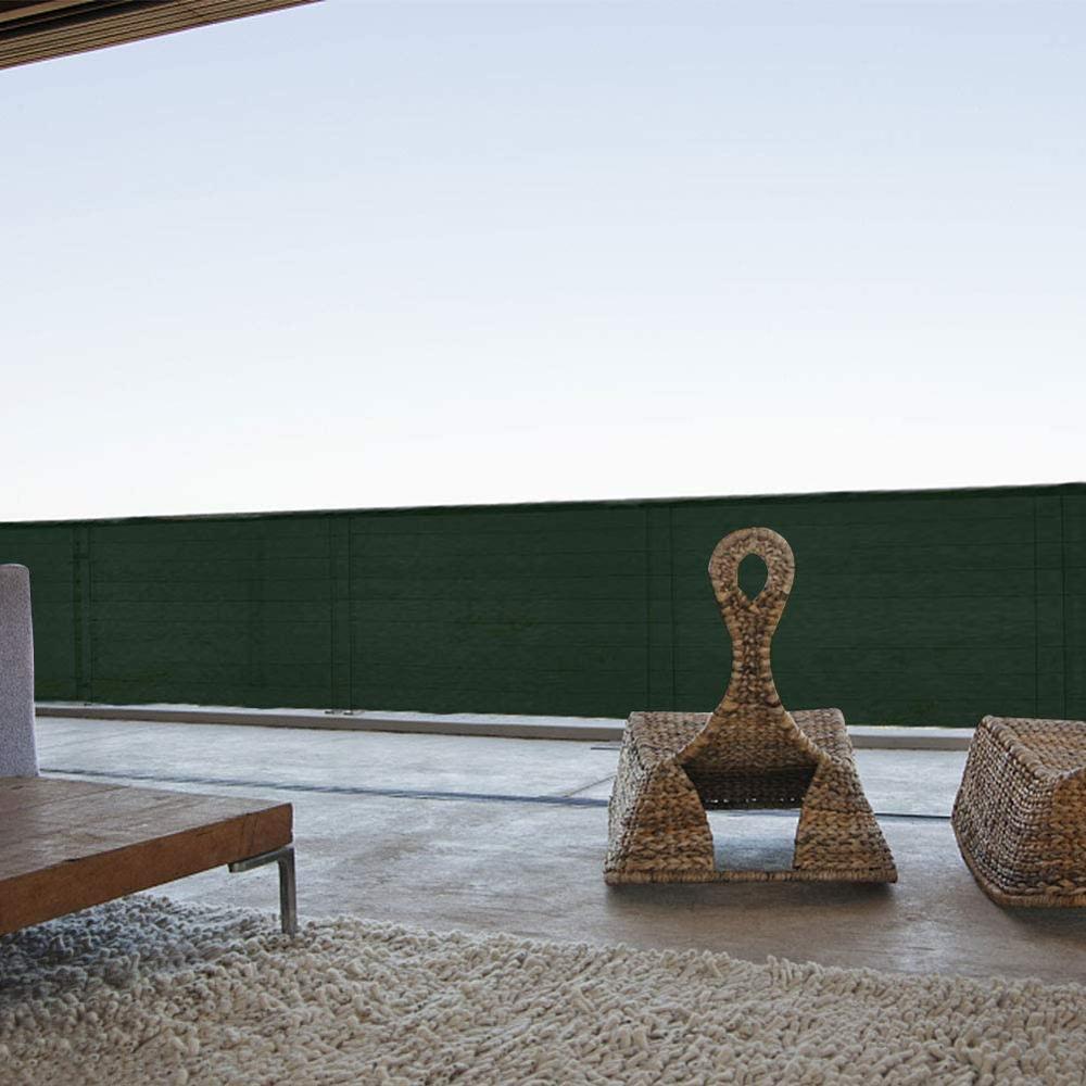 Privacy Fence Screen Mesh,Patio Deck Privacy Screen Shade Netting for Balcony Porch Deck Terrace Patio Backyard Railing -Green