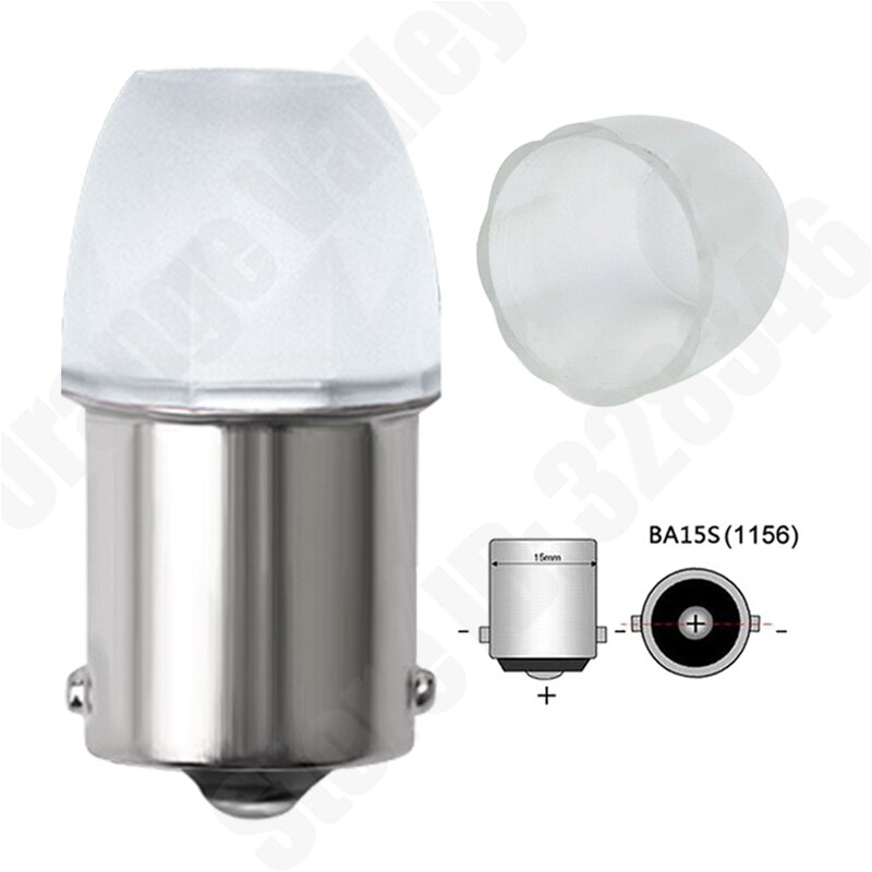 10 stk P21W 5W LED Pære BA15S 1156 1157 BAY15D Bil Signal Lys DRL 12V 24V: 1156 ba15s / 12v gule