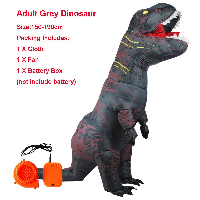 Opblaasbare Kostuum Volwassen Opblaasbare Velociraptor Kostuum Halloween Dinosaurus T Rex Kostuums Voor Mannen Fancy Dress Cosplay Dinosaurus