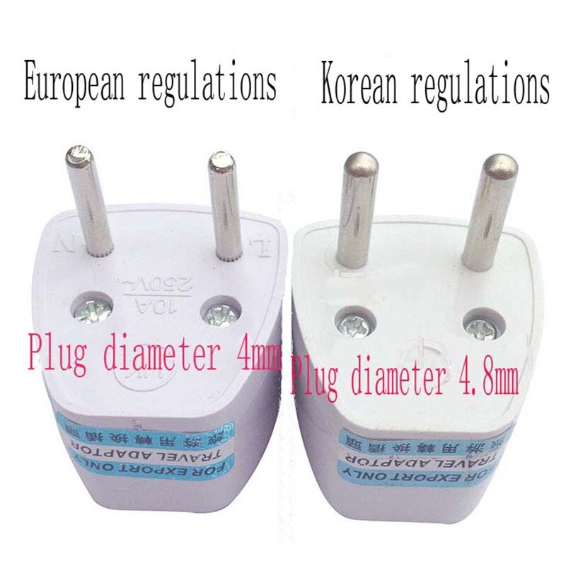 1pcs European EU Plug Adapter Japan China American Universal UK US AU To EU AC Travel Power Adapters Converter Electrical Charge
