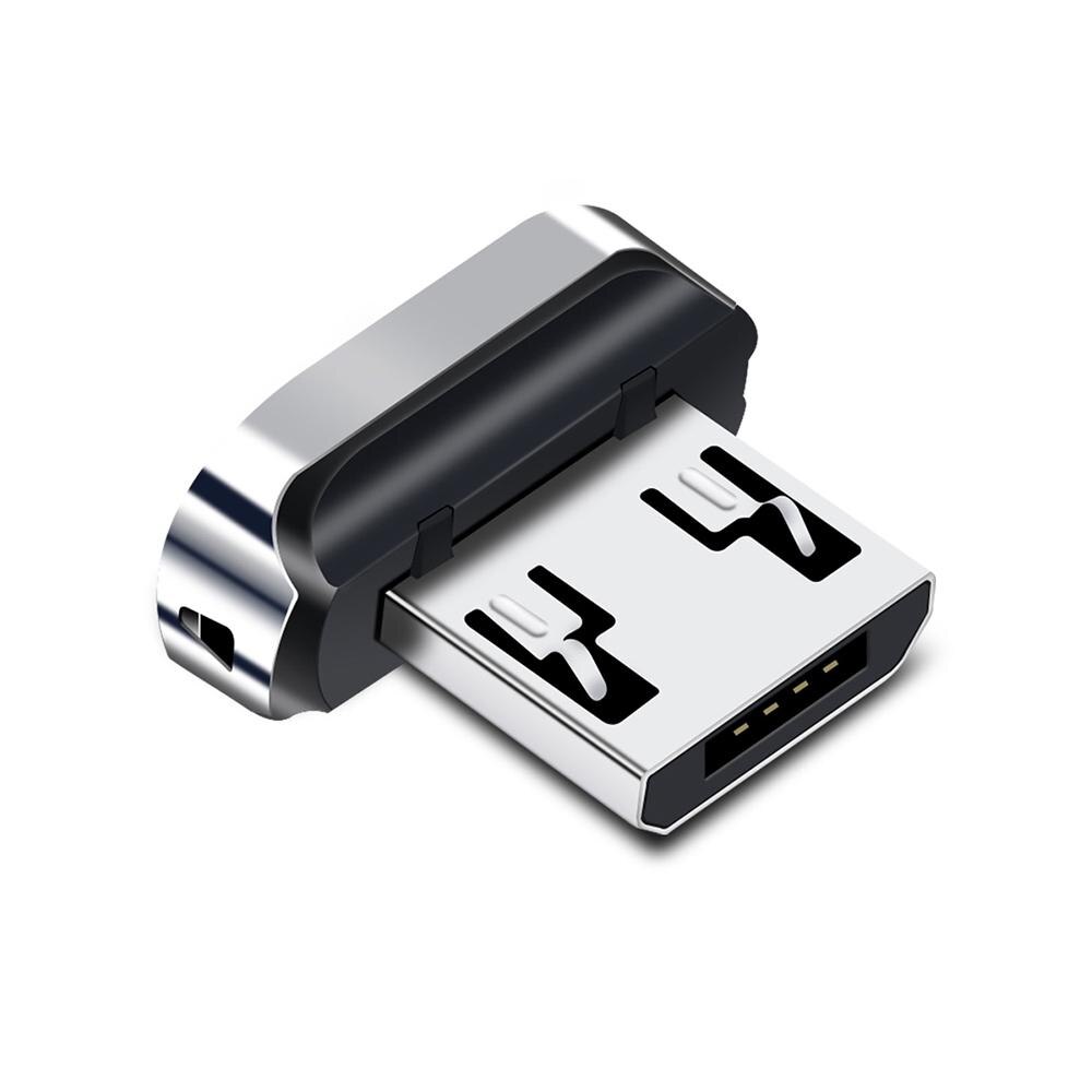 1/3/10Pcs Ronde Magnetische Kabel Plug Type C Micro Usb C 8 Pin Stekkers Snelle Opladen adapter Telefoon Microusb Type-C Magneet Plug: 1Pcs Micro Plug