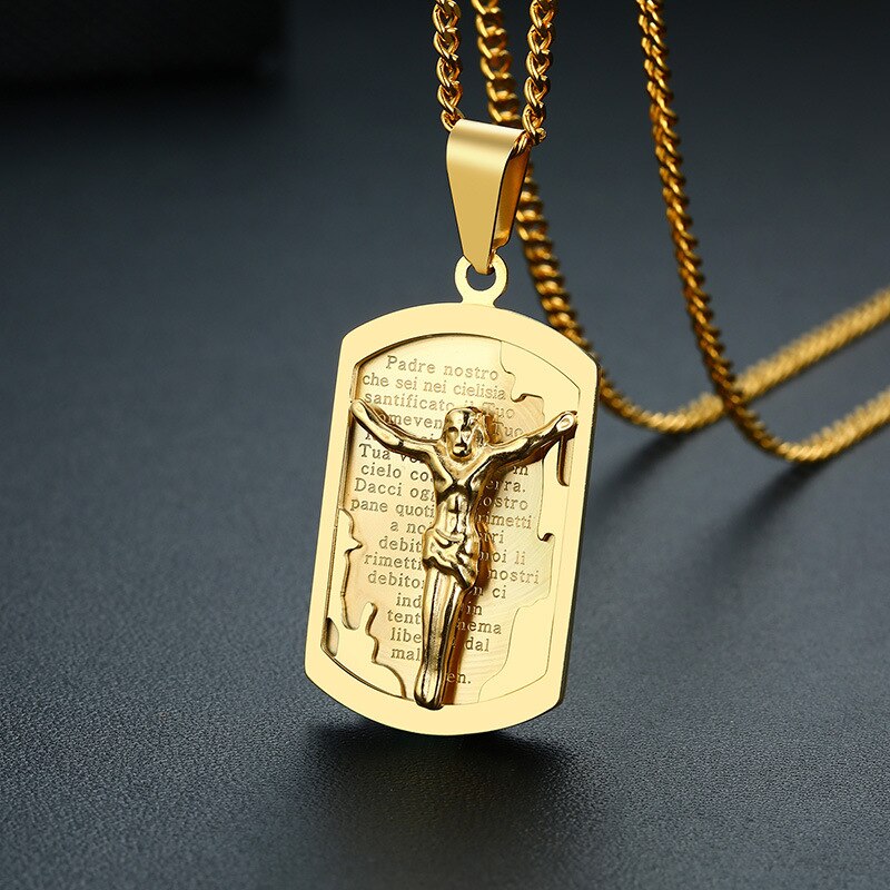 Fxm TBB34 Rvs Ketting Populaire Enkele Vrouwen 40 Mm Jezus Christus Vrouwen Sieraden