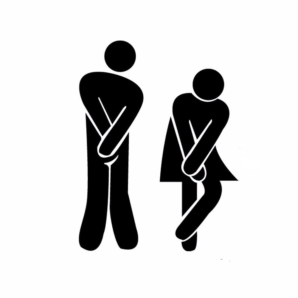 3D Acrylic Bathroom Mirror Stickers Door Sign Removable Wall Decal Acrylic Self-Adhesion Toilet Door Decoration: 12