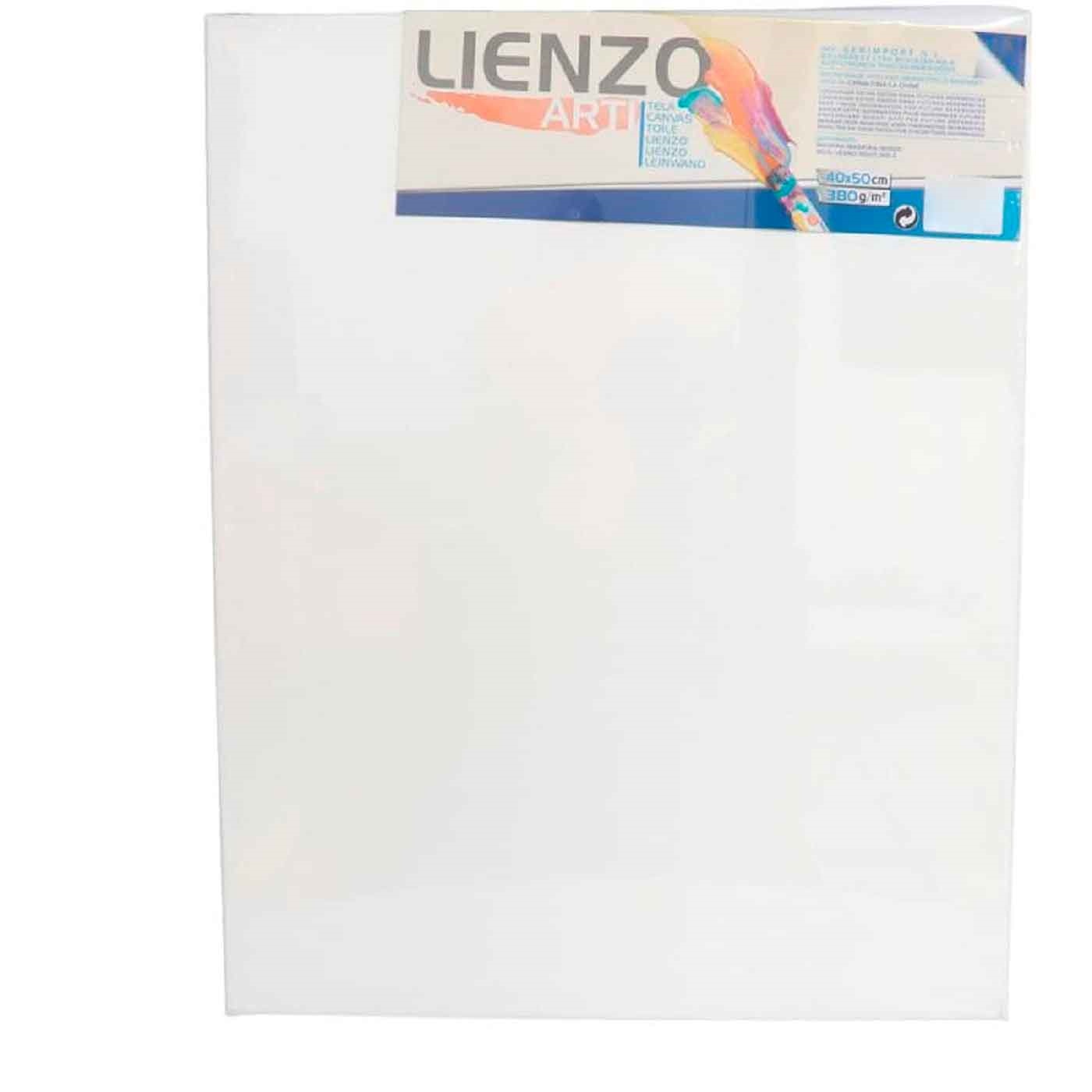 Lienzo blanco para pintar 40 x 50 cm, 100% algodón, grosor 1,5 cm, válido para todo tipo de pinturas: acrílica, óleo, acuarela,