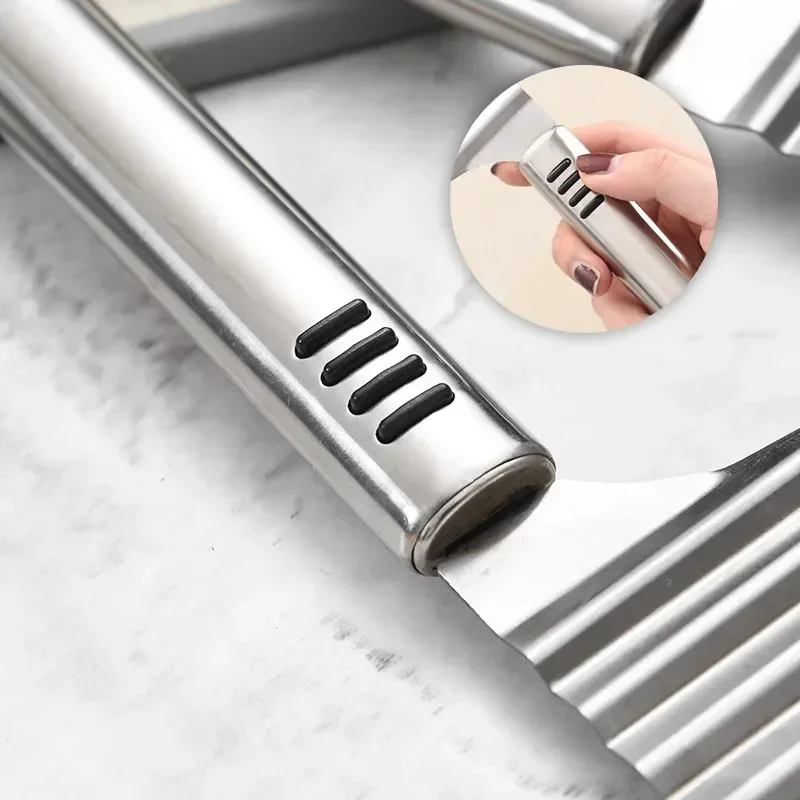 Stainless French Fry Maker Tools Steel Potato Chip Slicer Dough Vegetable Fruit Crinkle Wavy Slicer Knife Potato Cutter Chopper