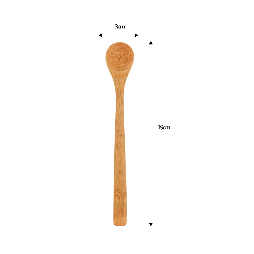 1Pcs Bamboe Soep Lepel Keuken Koken Theelepels Kruiderij Gebruiksvoorwerp Koffie Scoops Kid Ijs Suiker Lepel Servies Tool