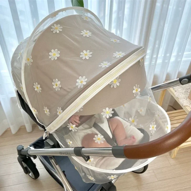 Zomer Klamboe Kinderwagen Kinderwagen Mosquito Insect Netto Veilig Zuigelingen Bescherming Mesh Kinderwagen Accessoires