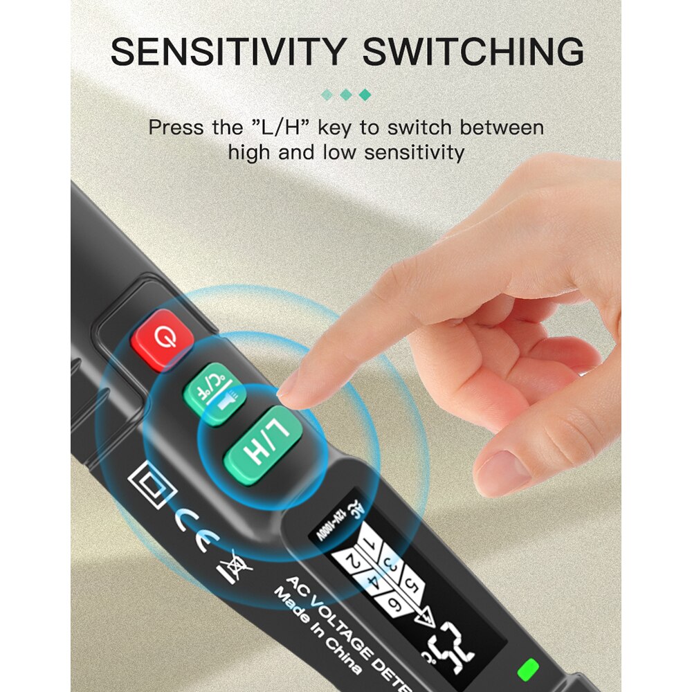 Digital Multimeter Tester FY18D Ammeter Vu Meter Electronic Tools Voltmeter Pen Live/Wire Indicator Current Clamp