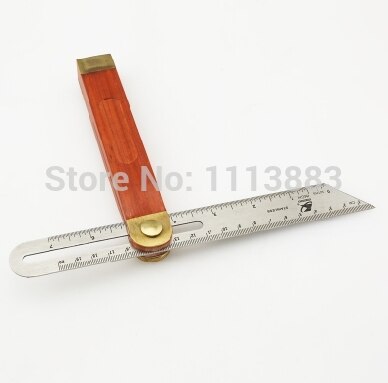 9" (230mm) Sliding T-Bevel Gauge With Rosewood Handle, Stainless Steel Blade and Brass Fittings