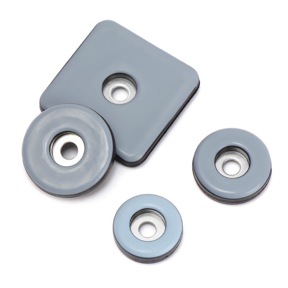 8Pcs Soft Thickening Slider Pad Easy Move Heavy Furniture Table Sofa Bases Protector Legs Anti-abrasion Floor Mat With Screws