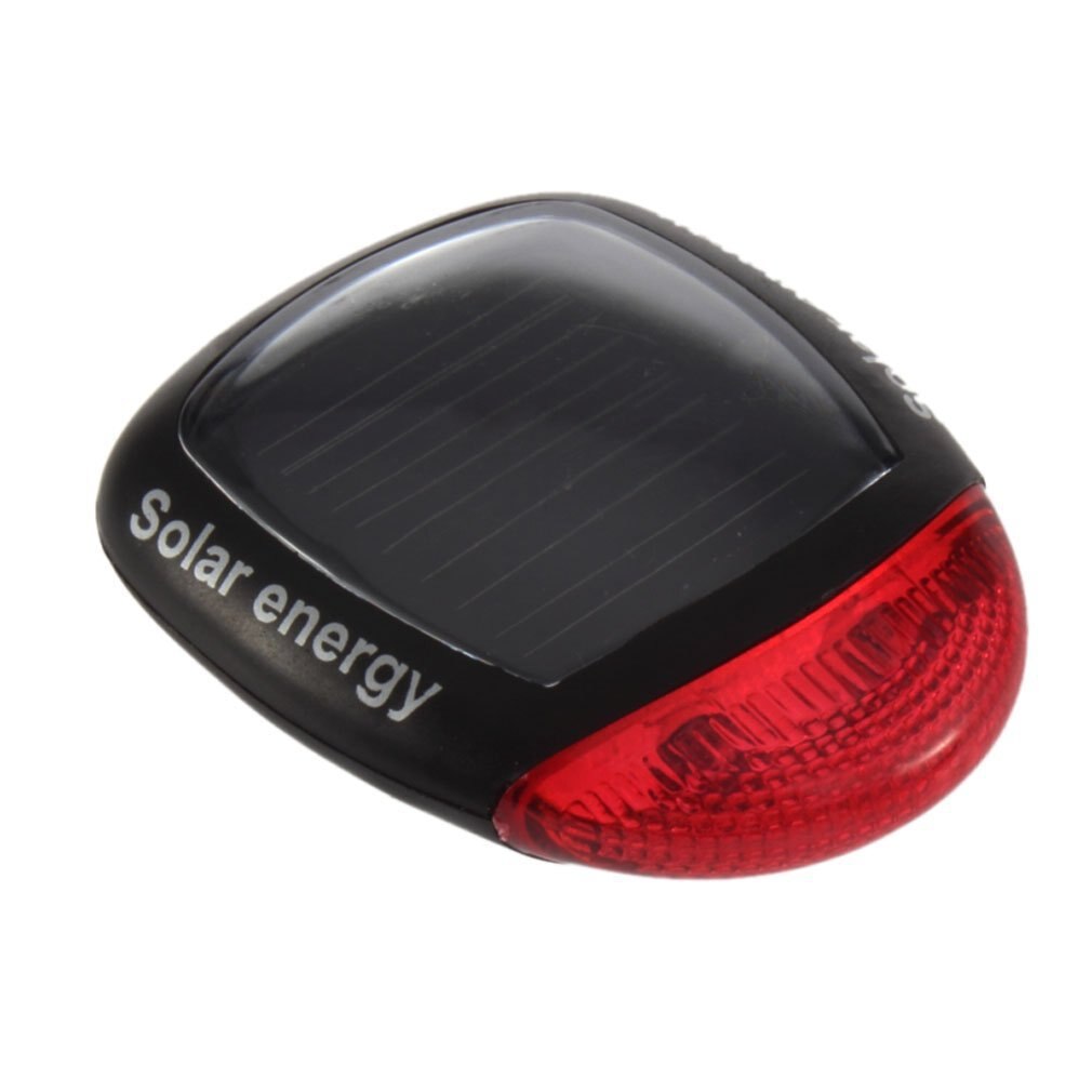 Zonne-energie Fiets Achterlicht Rood Fietsen Achterlicht Solar Power Bike Fiets Led Lamp Achterlicht Lamp Te Installeren