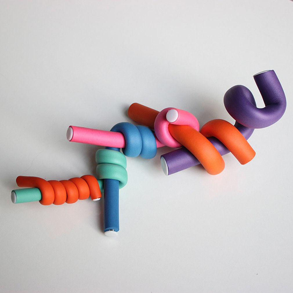 10pcs DIY curlers for hair soft hair rollers curler Pearl Cotton Hair Roll curls bagels bendy flexi rods spiral magic curl perms